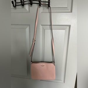 Kate spade pink pebble leather crossbody bag